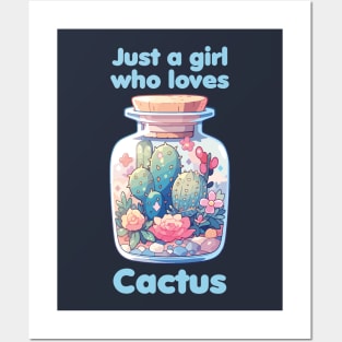 Just a girl who loves Cactus Posters and Art